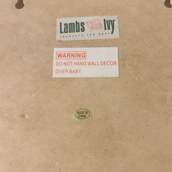 Lambs & Ivy Papagayo Wooden Nursery Wall Art – Animal Alphabet Blocks 3D Pastel - Picture 7 of 7